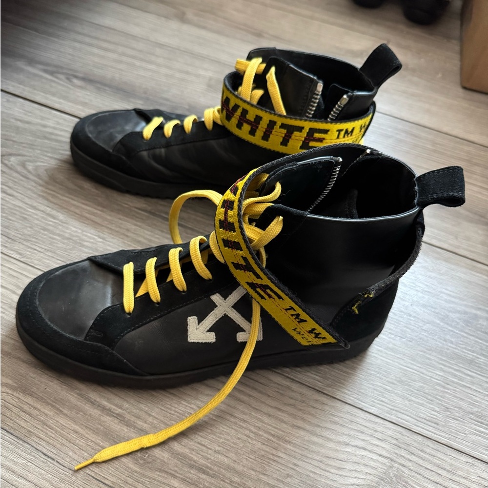 Off-White Black and Yellow Sneakers